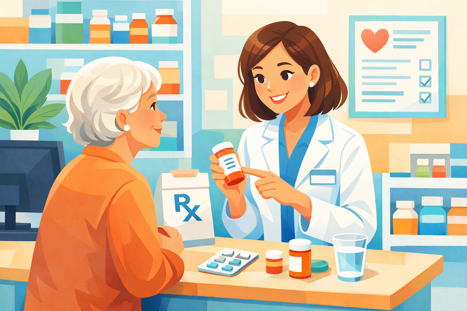 Healthcare consultation about medication